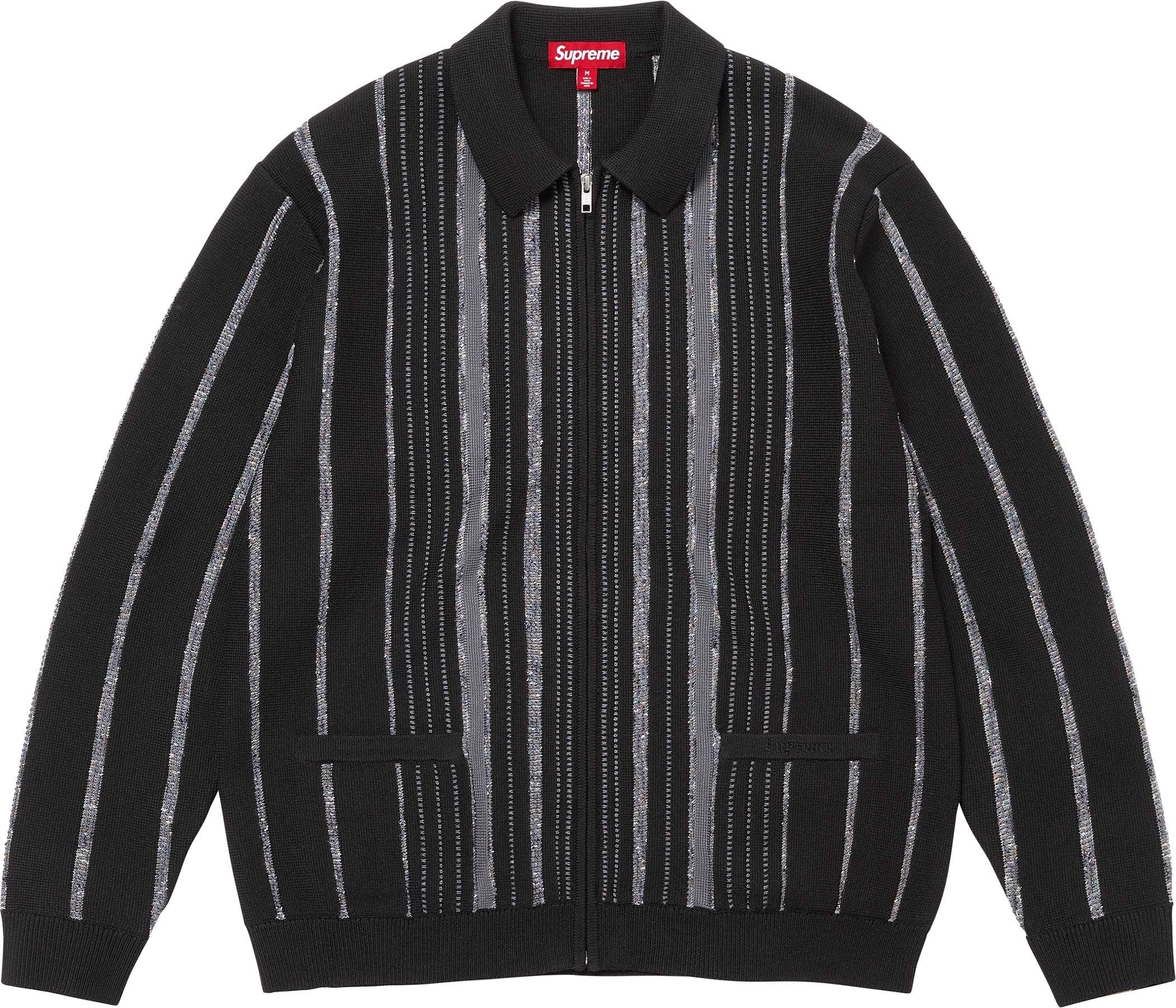 Speckle Stripe Zip Up Cardigan view 3